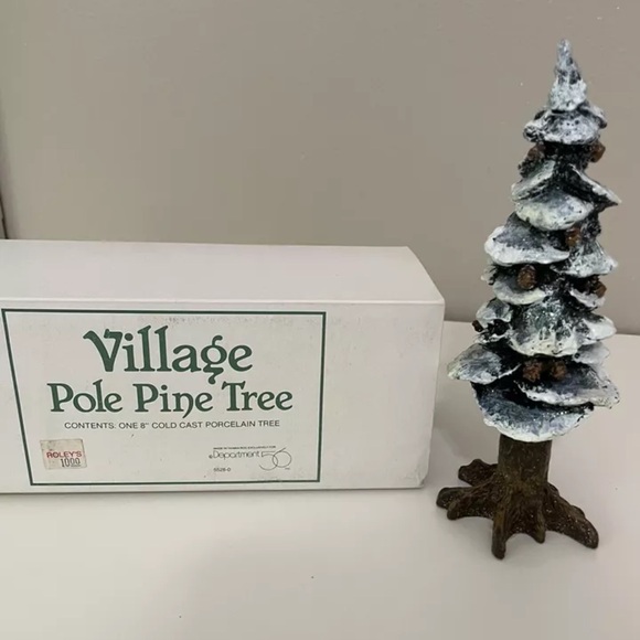 Department 56 Other - DEPARTMENT 56 COLD CAST PORCELAIN POLE PINE TREE 10.5”